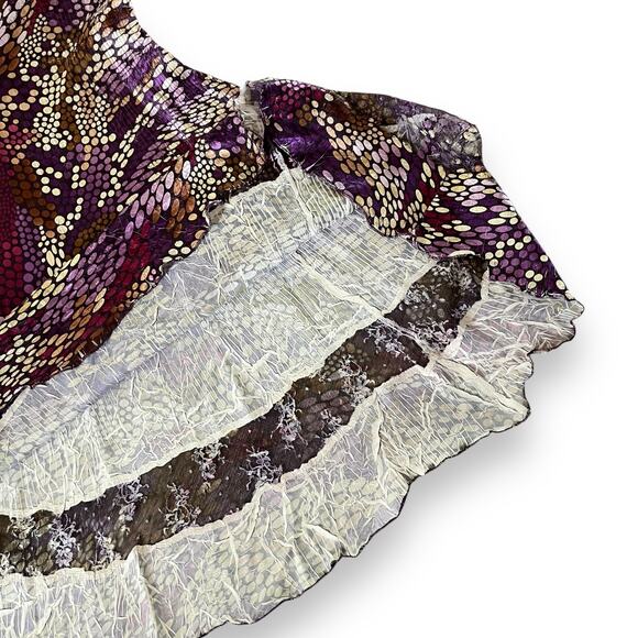 Komarov fit and flare crinkled polka dot wearable art dress - Picture 8 of 9